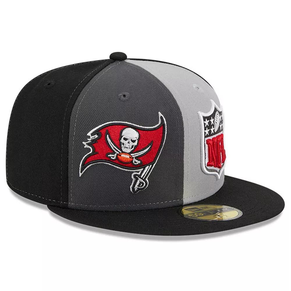 Men's New Era  Gray/Black Tampa Bay Buccaneers 2023 Sideline 59FIFTY Fitted Hat, Size: 7 1/8, Grey Product Image