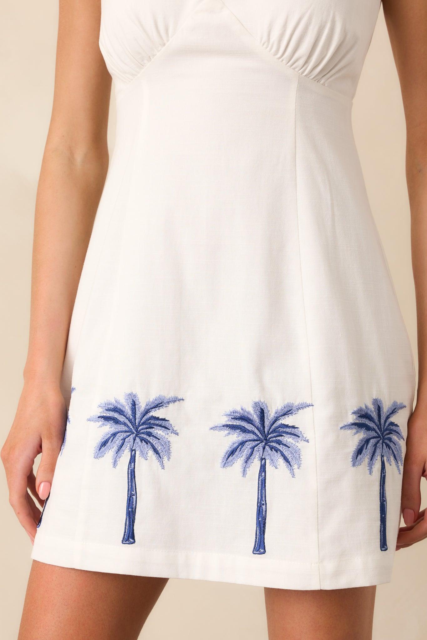 MINKPINK White Isadora Embroidered Mini Dress Product Image