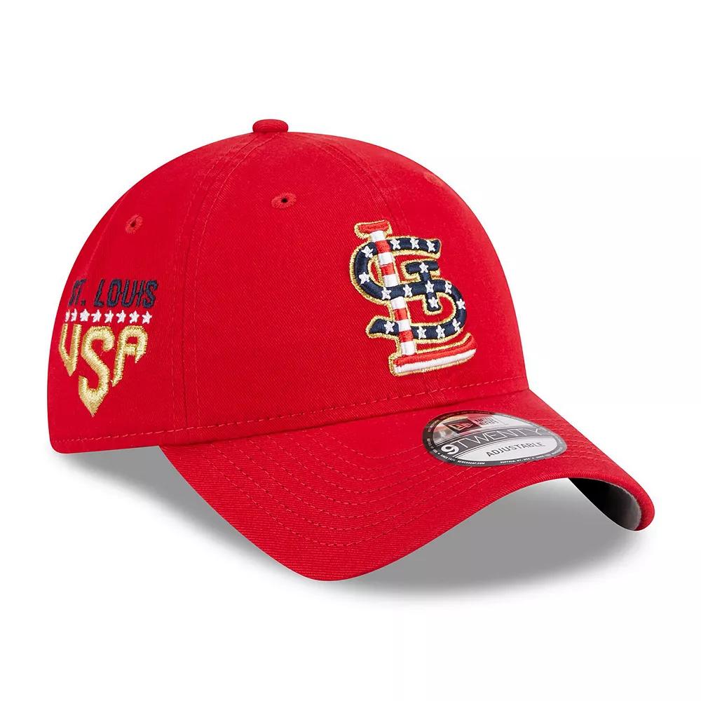 Men's New Era  Red St. Louis Cardinals 2023 Fourth of July 9TWENTY Adjustable Hat Product Image