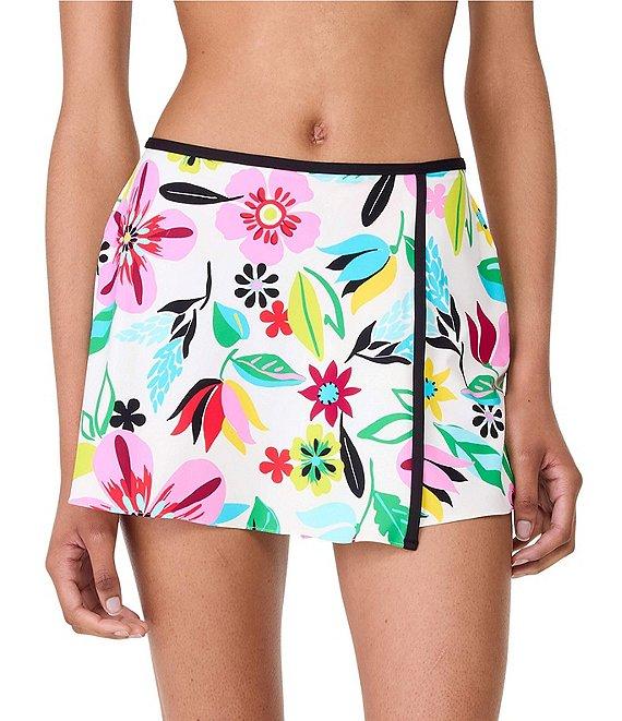 kate spade new york Safari Floral V-Wire Neck Crop Swim Top Product Image