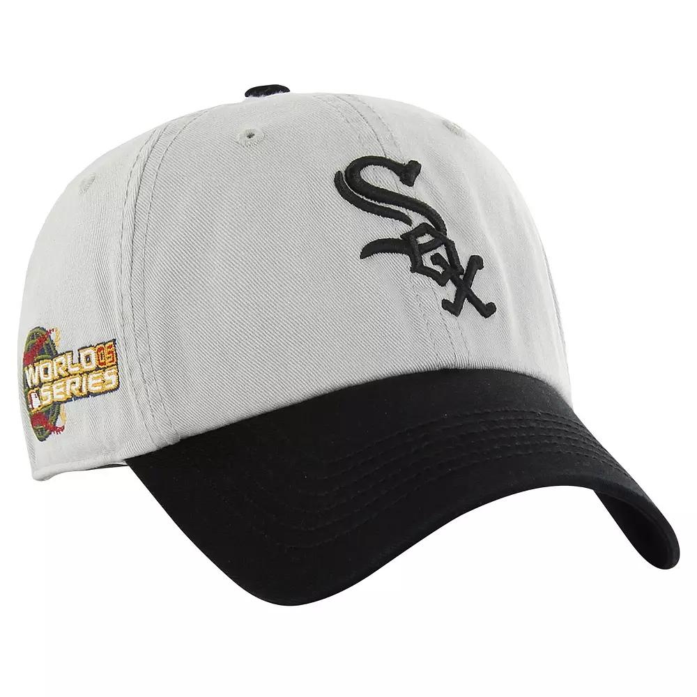 Men's '47 Gray/Black Chicago White Sox Sure Shot Classic Franchise Fitted Hat, Size: XL, Grey Product Image