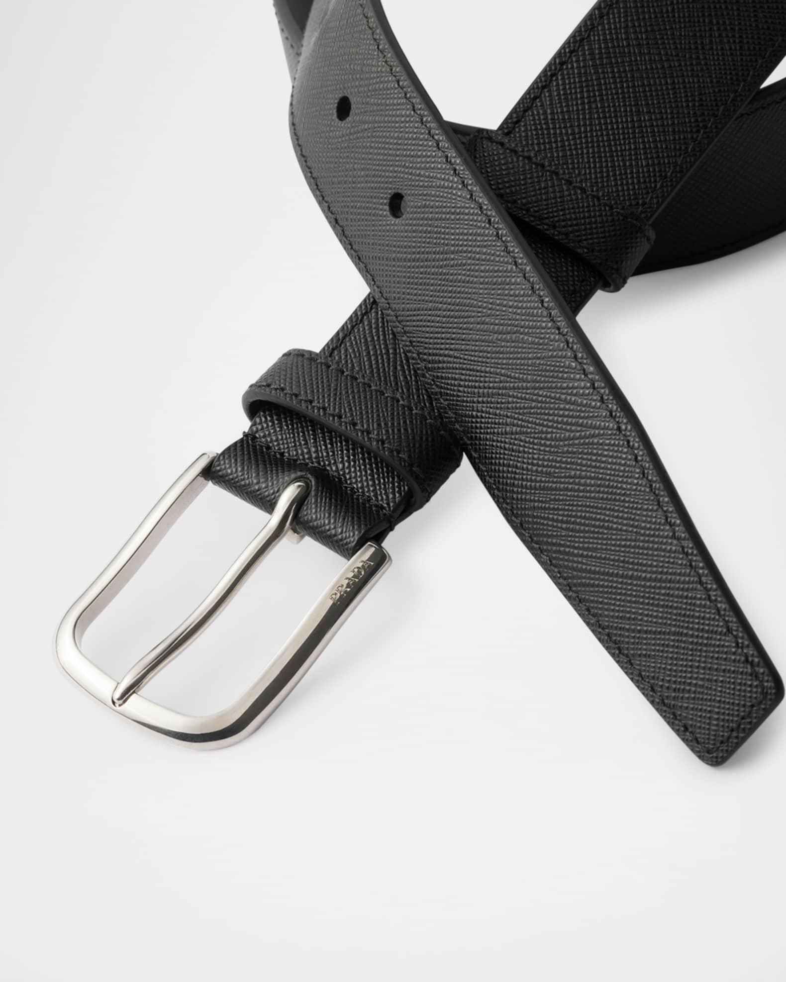 Men's Saffiano Leather Belt Product Image