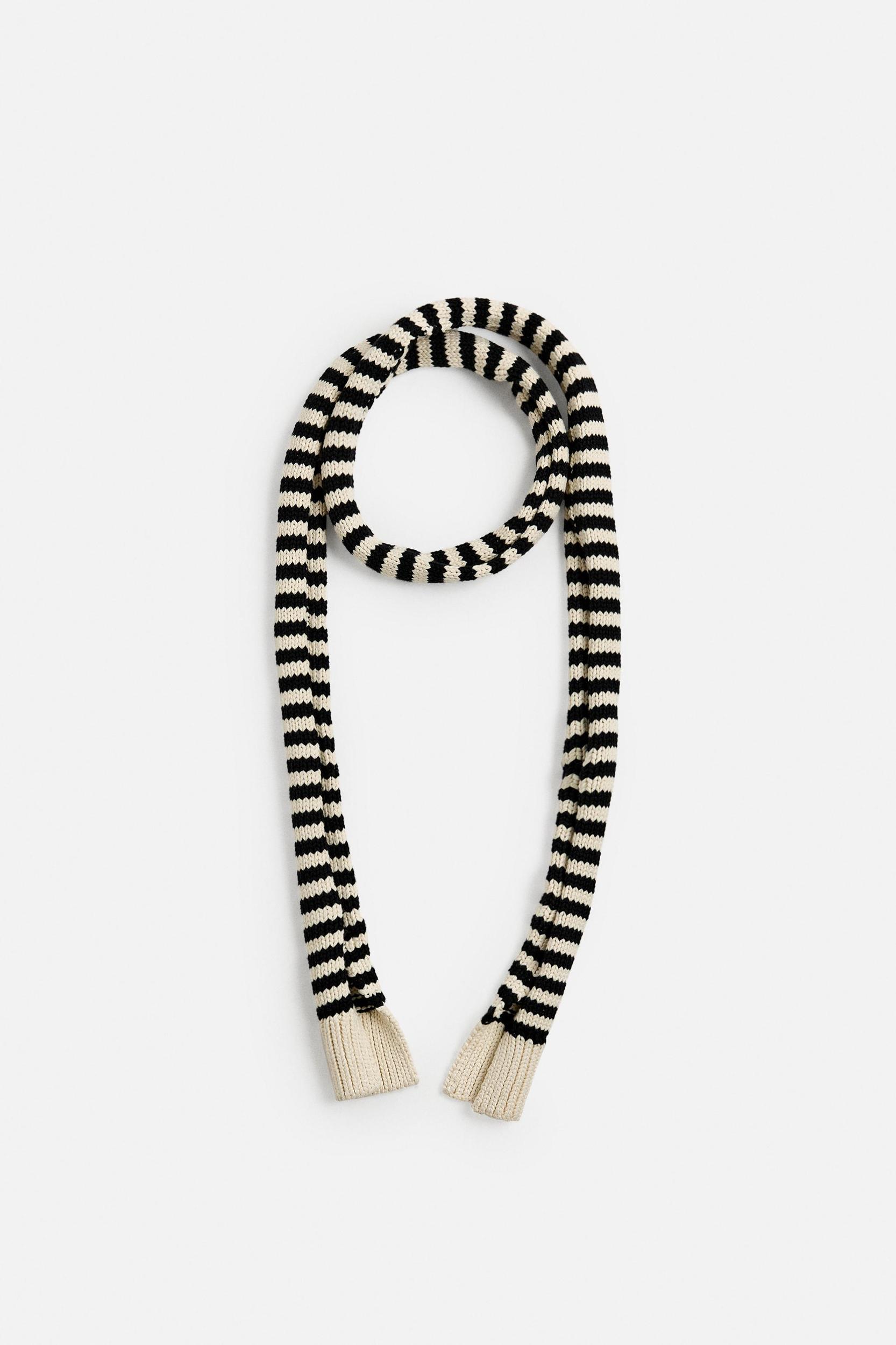 LIMITED EDITION STRIPED KNIT SCARF Product Image