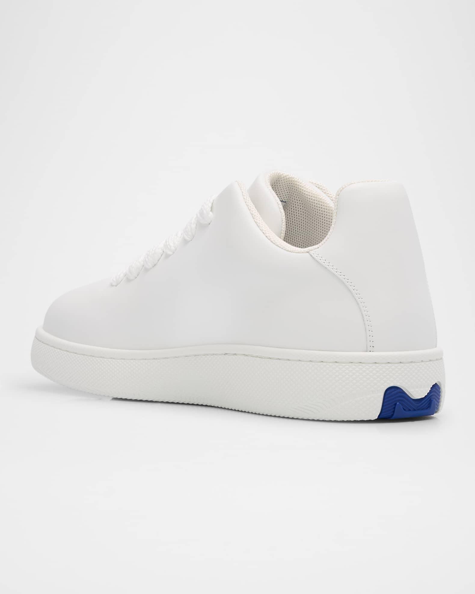 Men's Leather Box Low-Top Sneakers Product Image