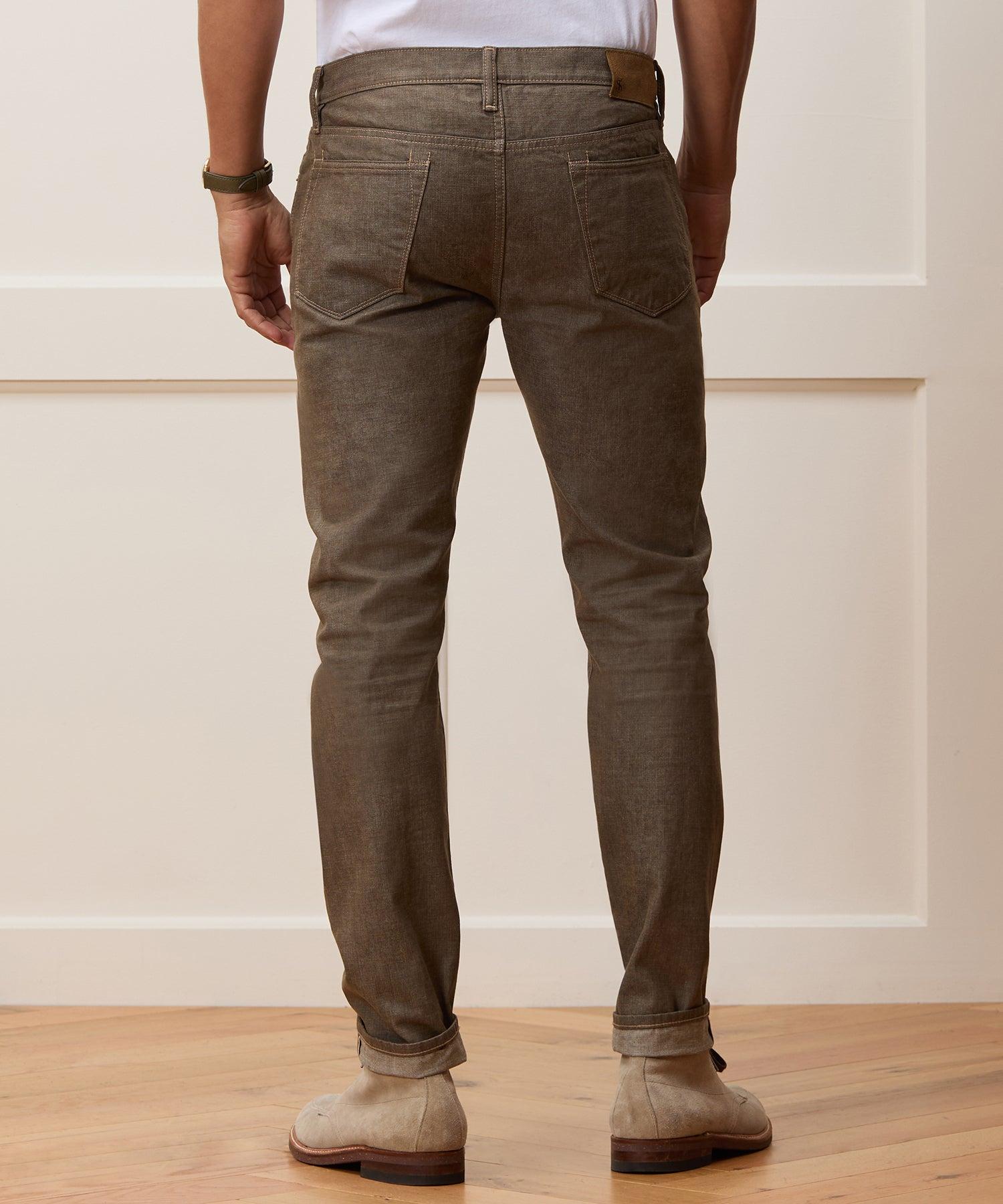 Slim Lightweight Japanese Selvedge Jean in Whiskey Product Image