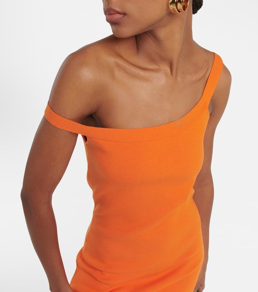 JW ANDERSON Deconstructed Asymmetrical Minidress In Orange Product Image