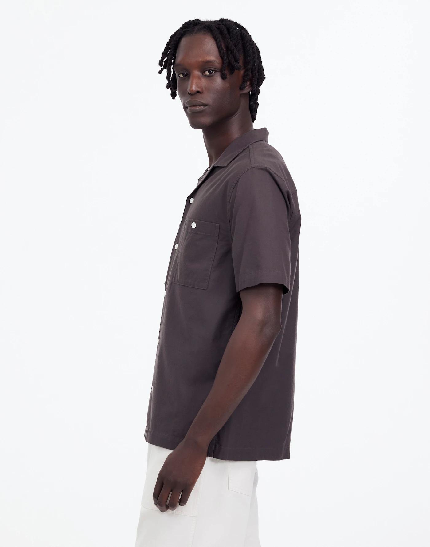 Camp Collar Short-Sleeve Shirt in Everyday Twill Product Image