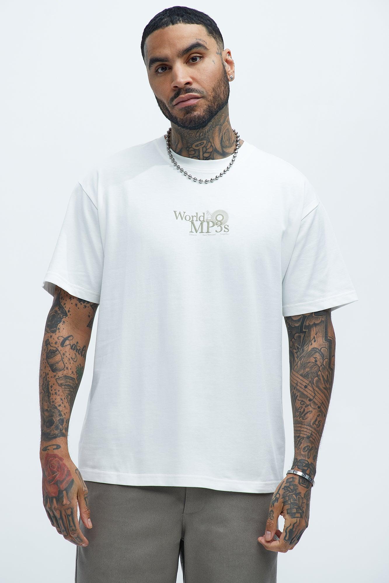 World Of MP3s Short Sleeve Tee - White Product Image