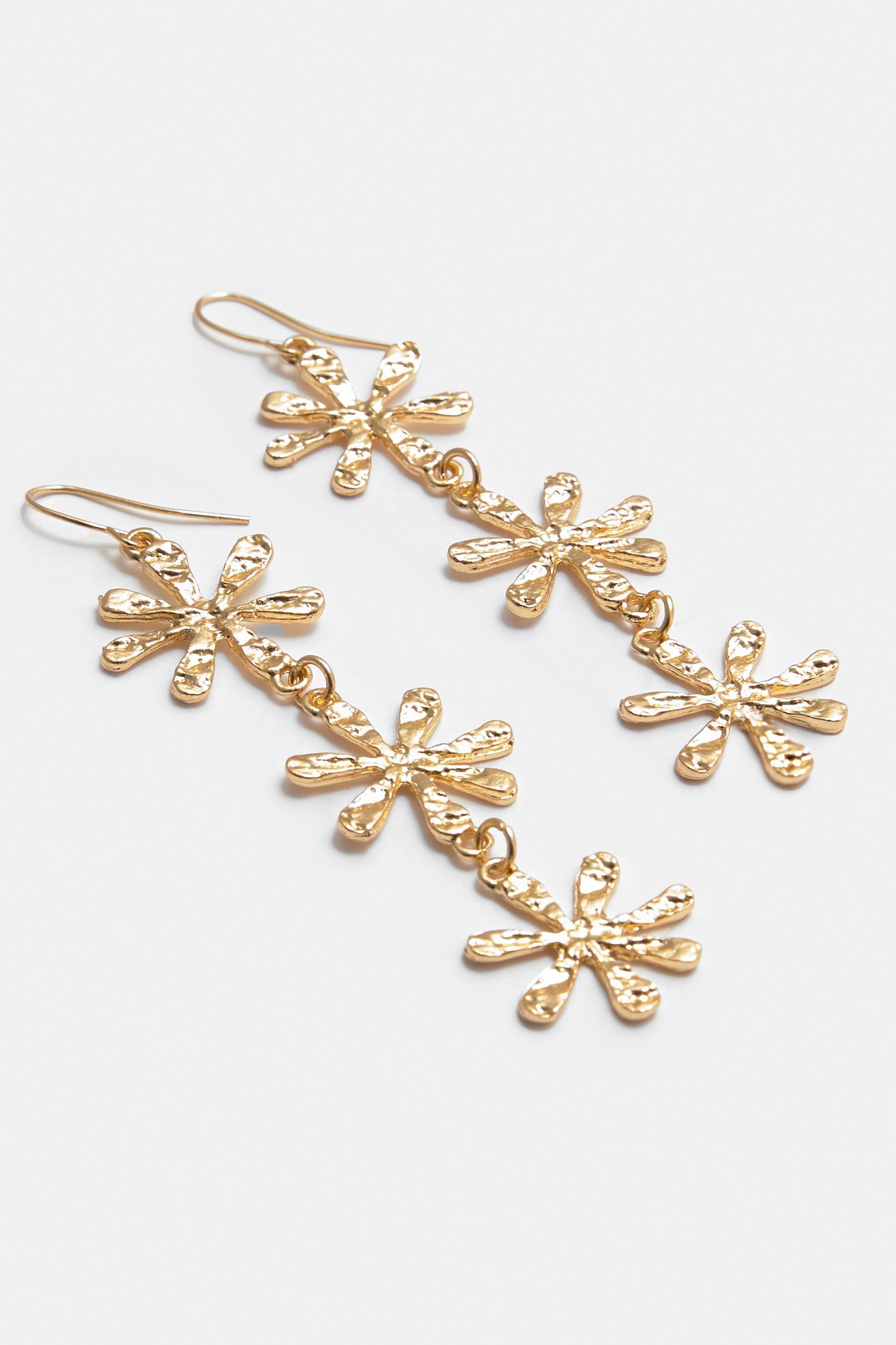 Floral dangle earrings Product Image