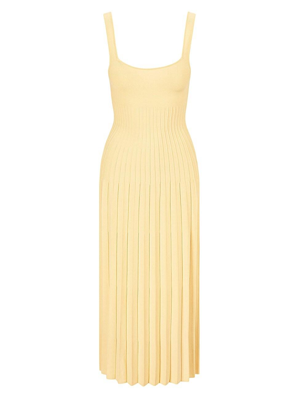 Womens Ellison Knit Pleated Midi-Dress Product Image