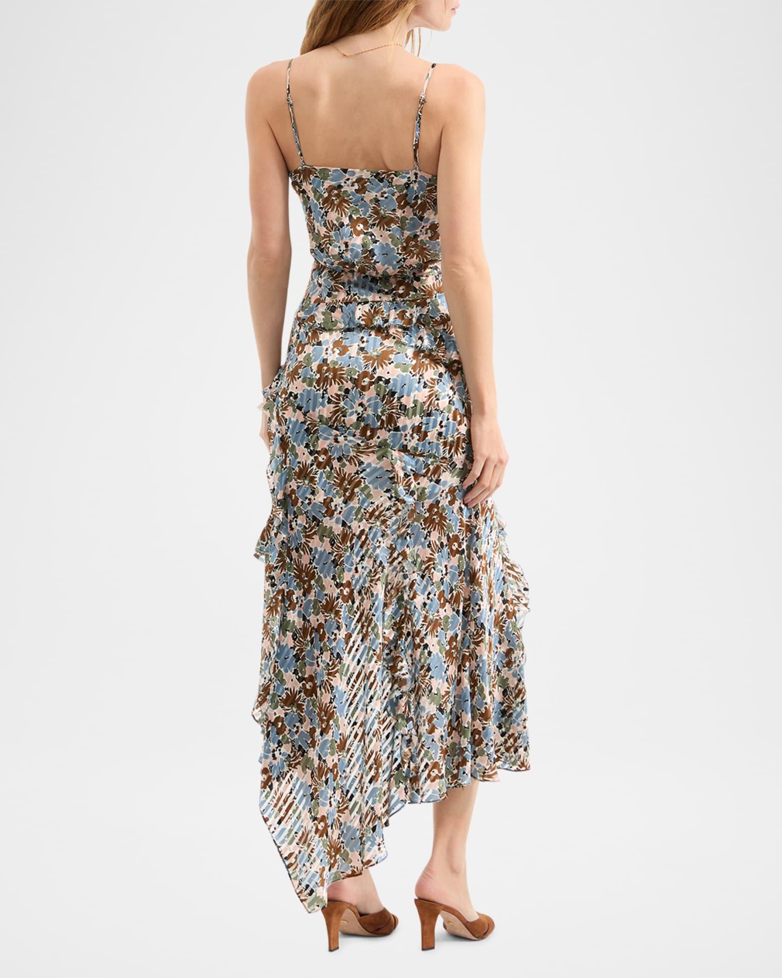 Avenel Floral Ruffled Midi Dress Product Image