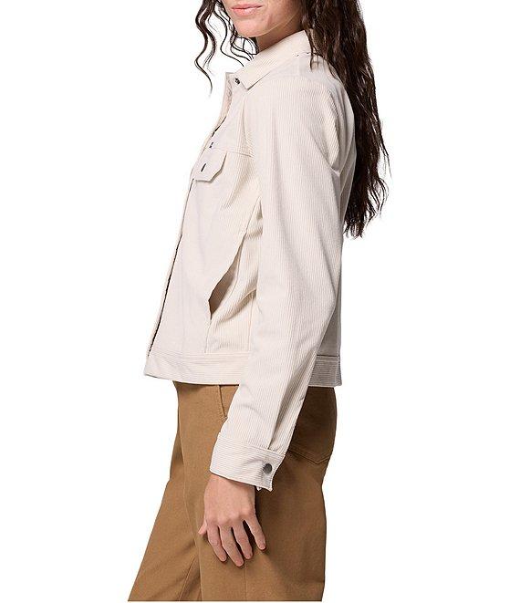 Columbia Blue Point Creek Corduroy Point Collar Long Sleeve Snap Front Shirt Product Image