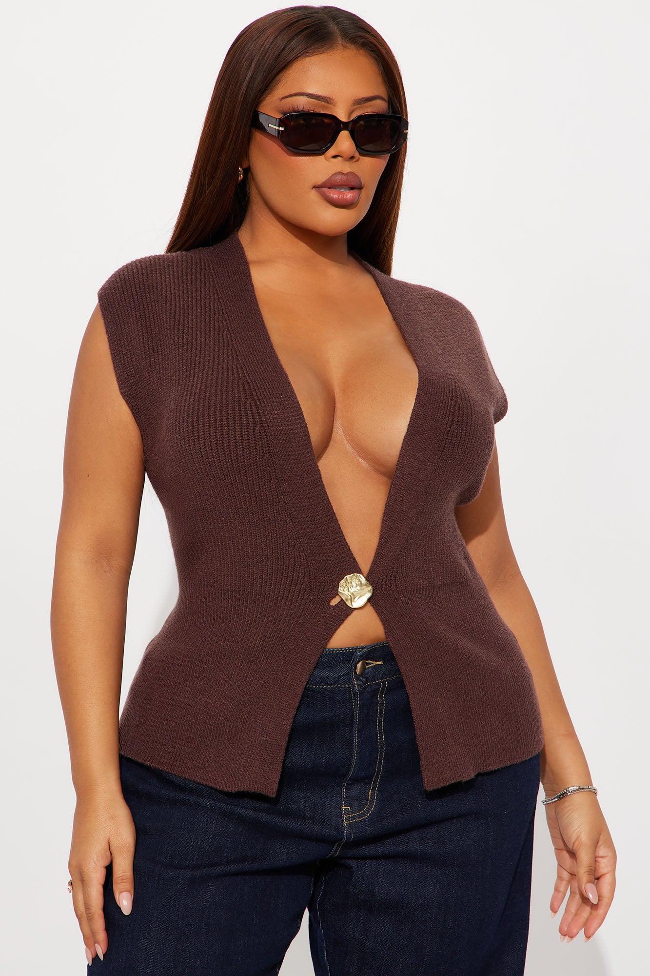 Looking Fine Hardware Vest - Chocolate Female Product Image