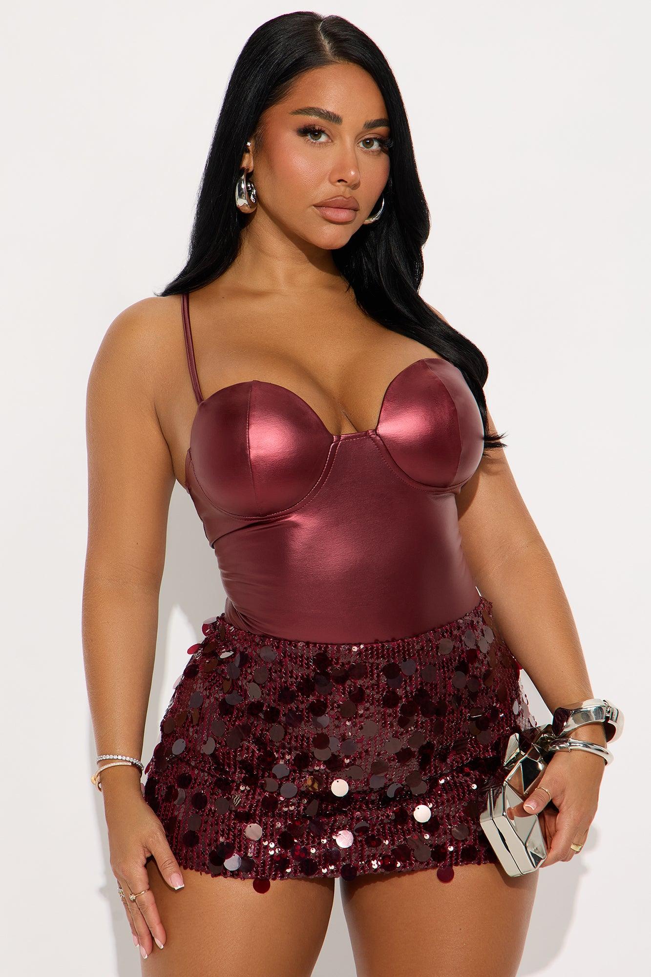 My Revolution Bodysuit - Burgundy Female Product Image