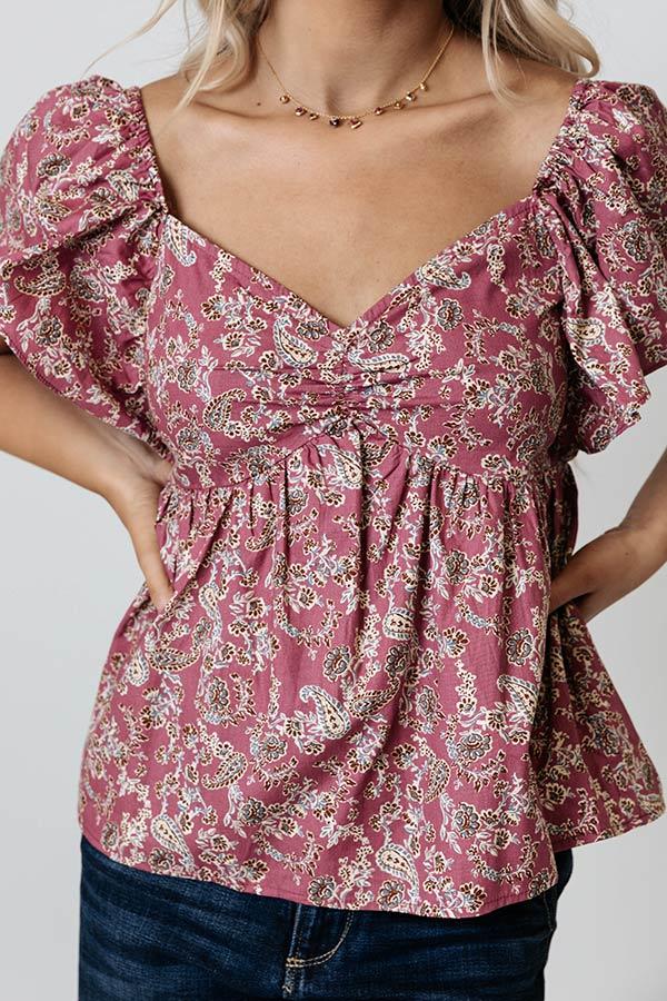 Making Sunny Moves Babydoll Top Product Image