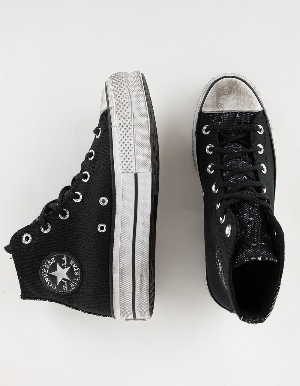 CONVERSE Chuck Taylor All Star Lift Womens High Top Shoes - BLACK Product Image