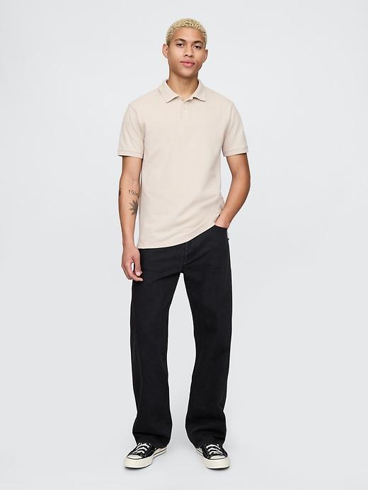 Pique Polo Shirt Product Image