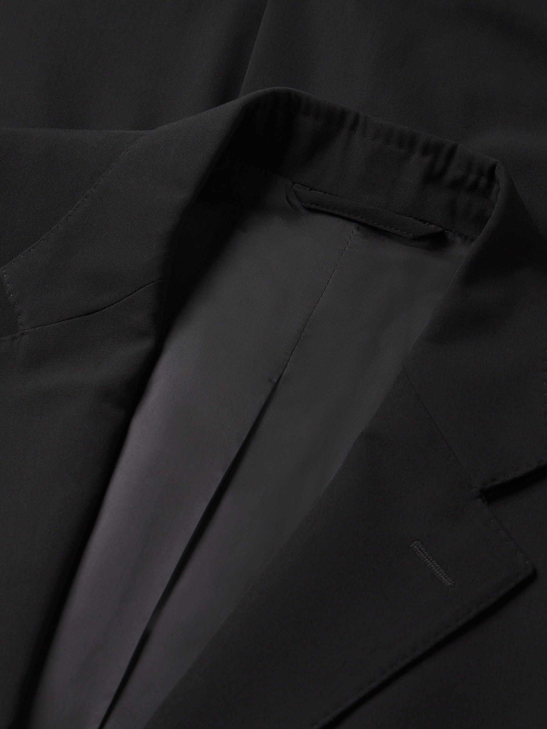 Storm  ink cotton fleece-back zip through hoodie Product Image