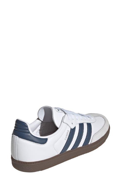 adidas Samba OG Sneaker in White/Preloved Ink/Dash Grey at Nordstrom, Size 10.5 Women's Product Image