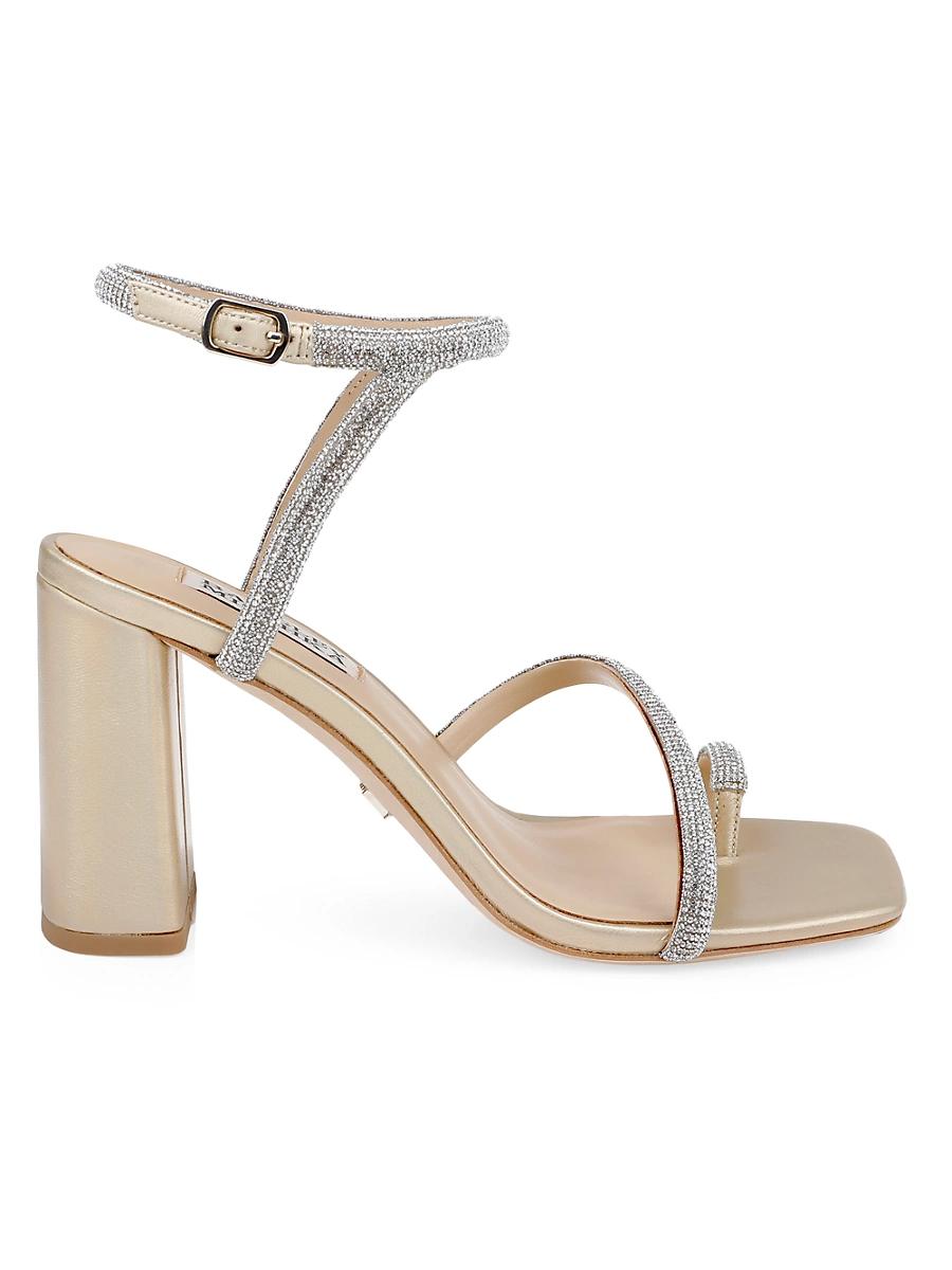 Womens Dalilah Leather Block-Heel Sandals Product Image