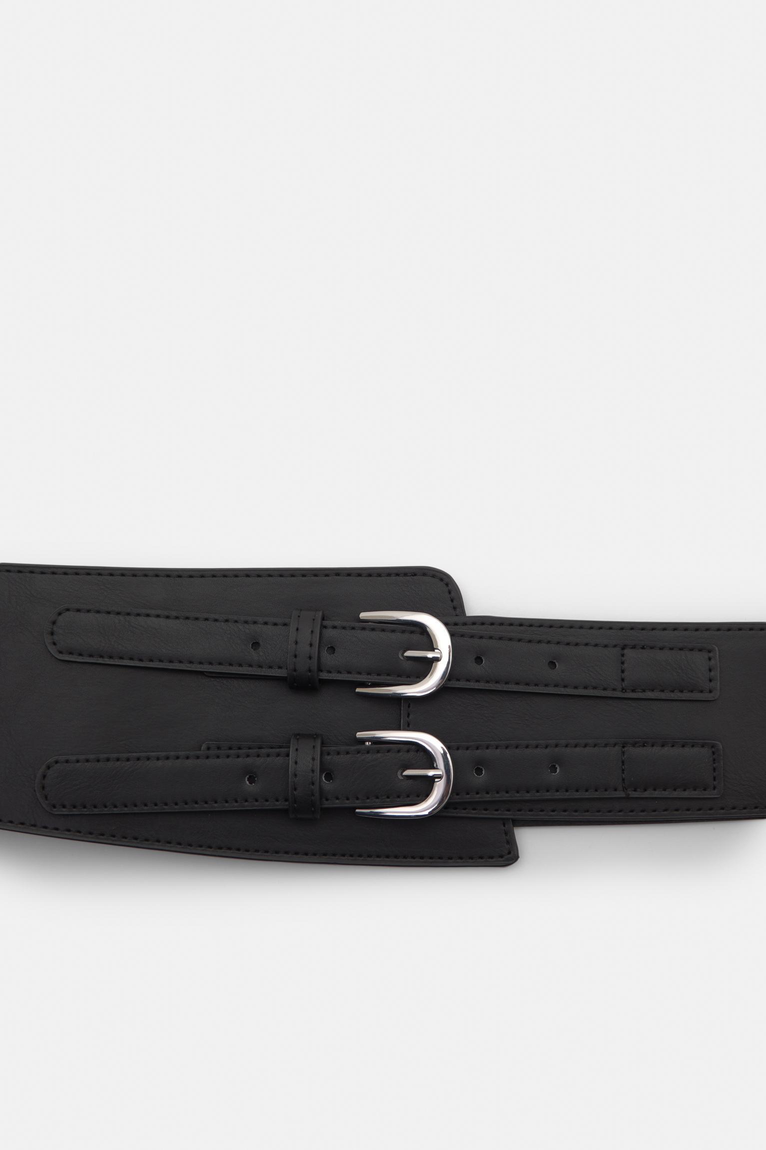 Wide faux leather belt Product Image