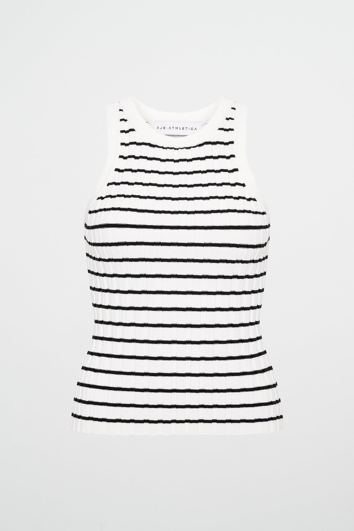 Striped Knitted Logo Tank 135 Product Image