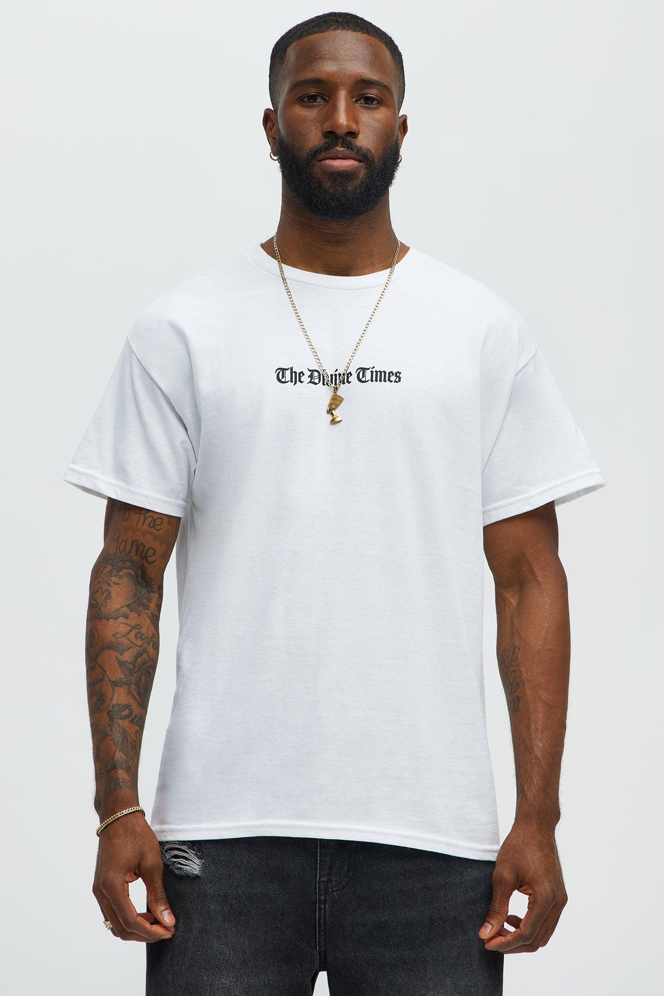 The Divine Times Short Sleeve Tee - White Male Product Image