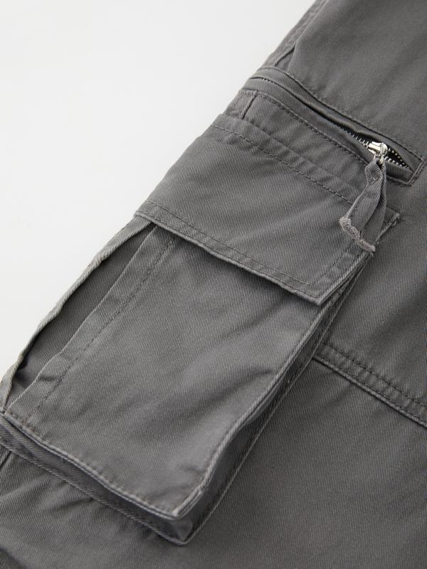 Washed Vintage Baggy Cargo Jeans Product Image