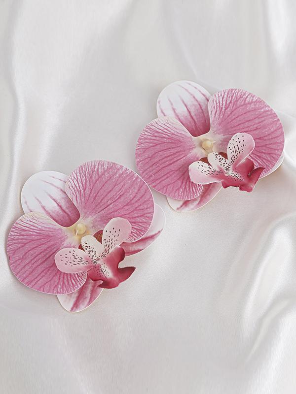 Flower Shape Drop Earrings Product Image