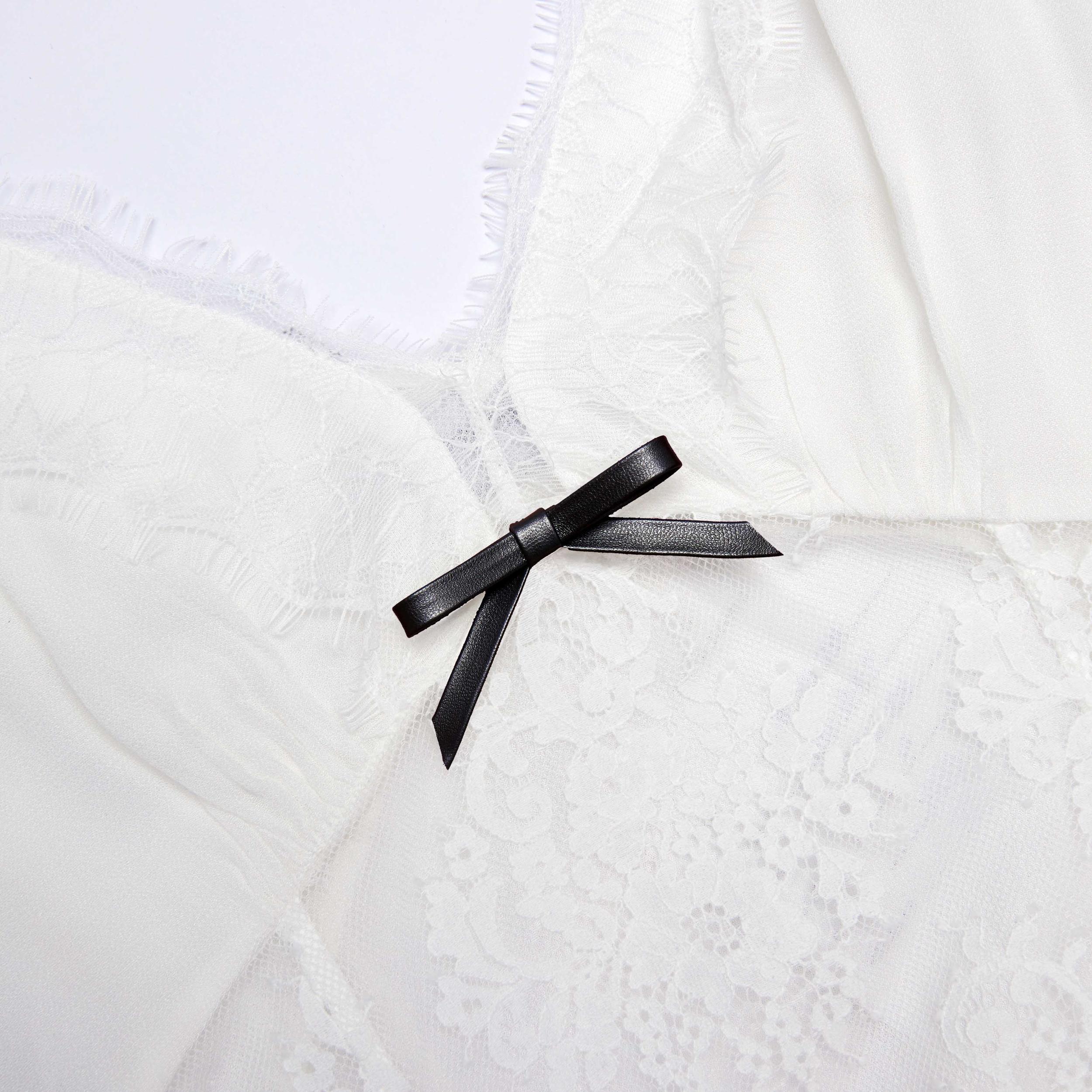 White Strappy Floral Lace Maxi Dress Product Image