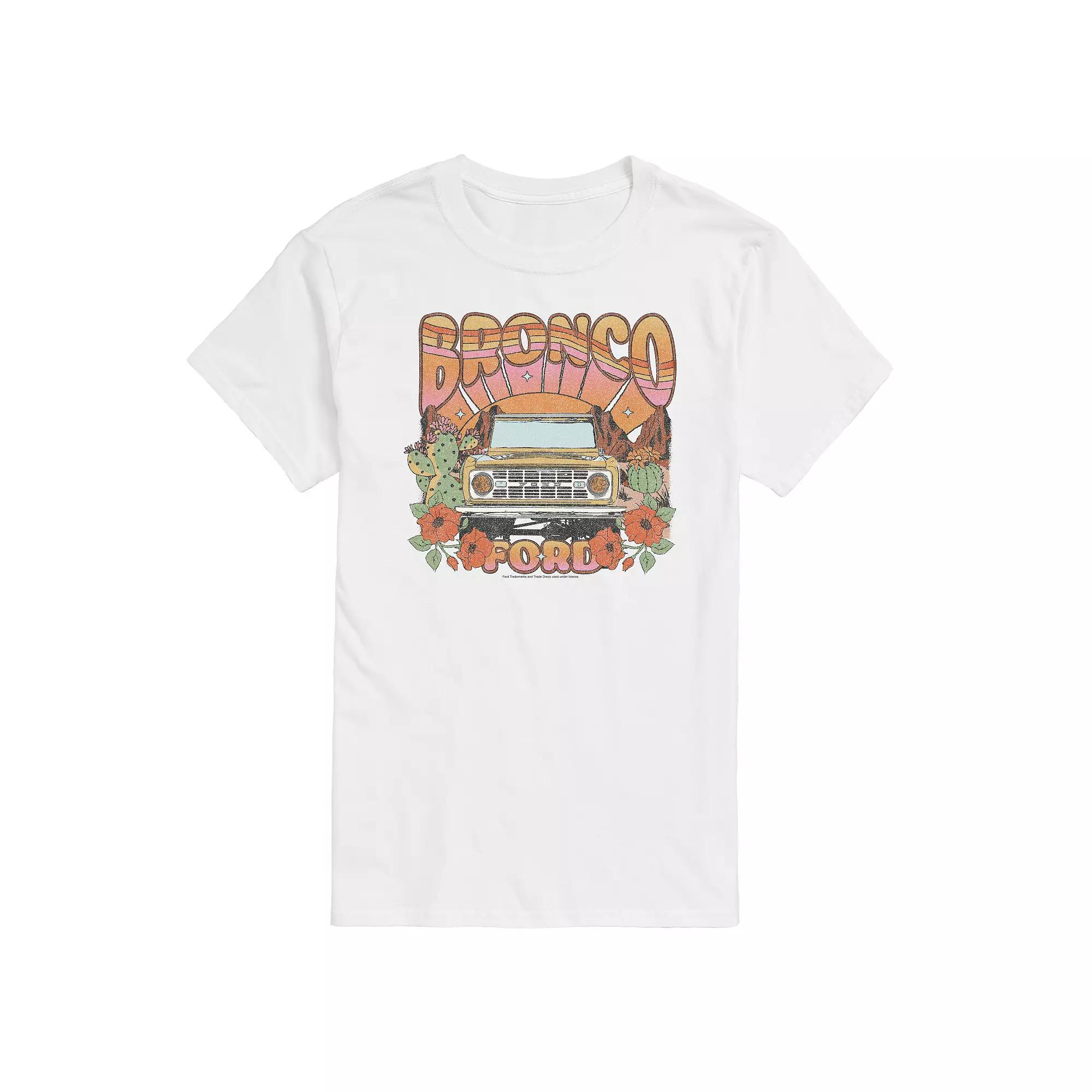 Men's Ford Bronco Retro Floral Graphic Tee,  Product Image