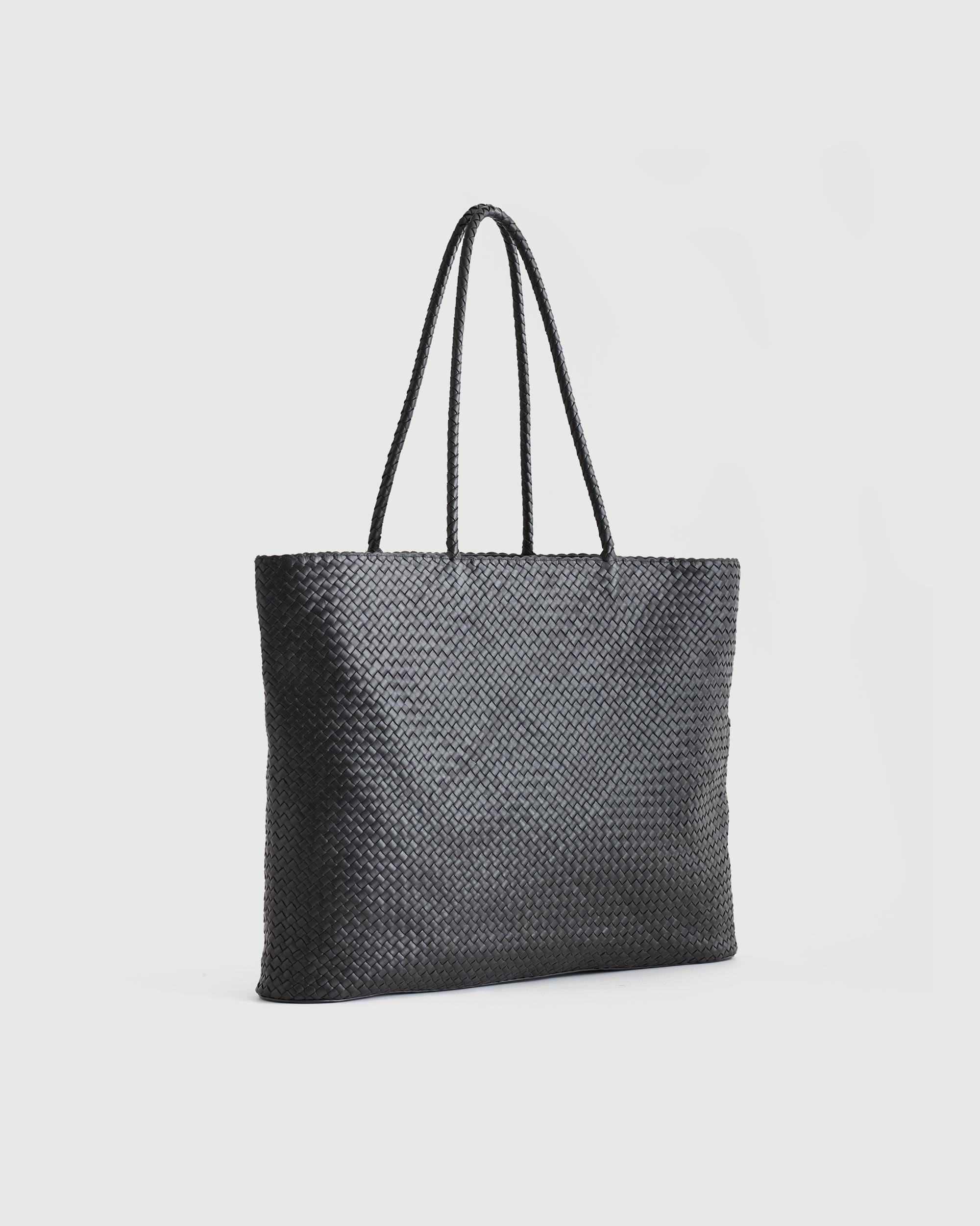 Quince | Women's Italian Leather Handwoven Tote Product Image