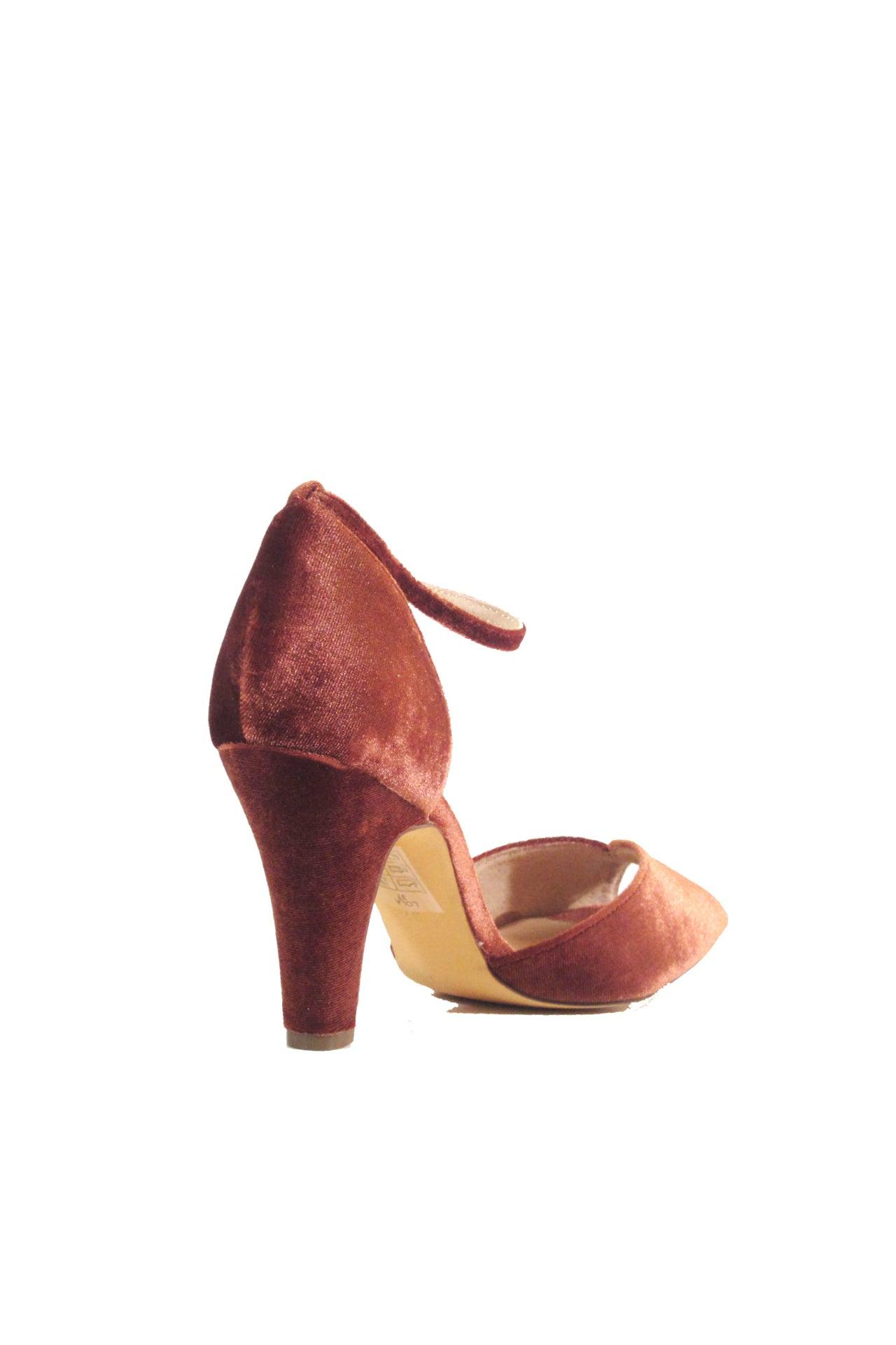 Lola Velvet Heels Product Image