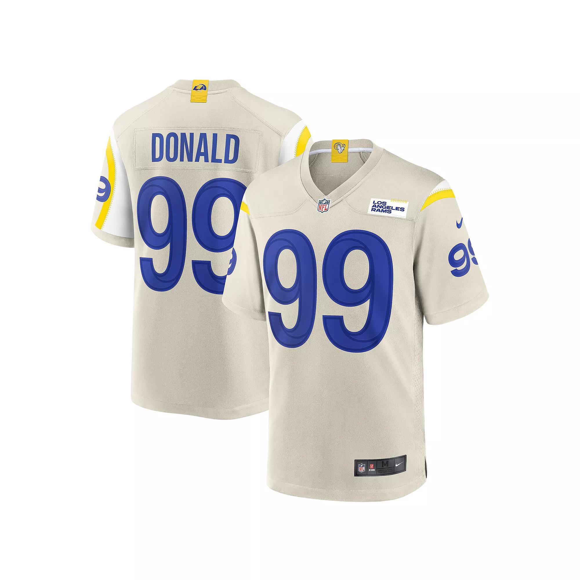 Mens Nike Aaron Donald Bone Los Angeles Rams Game Jersey Product Image