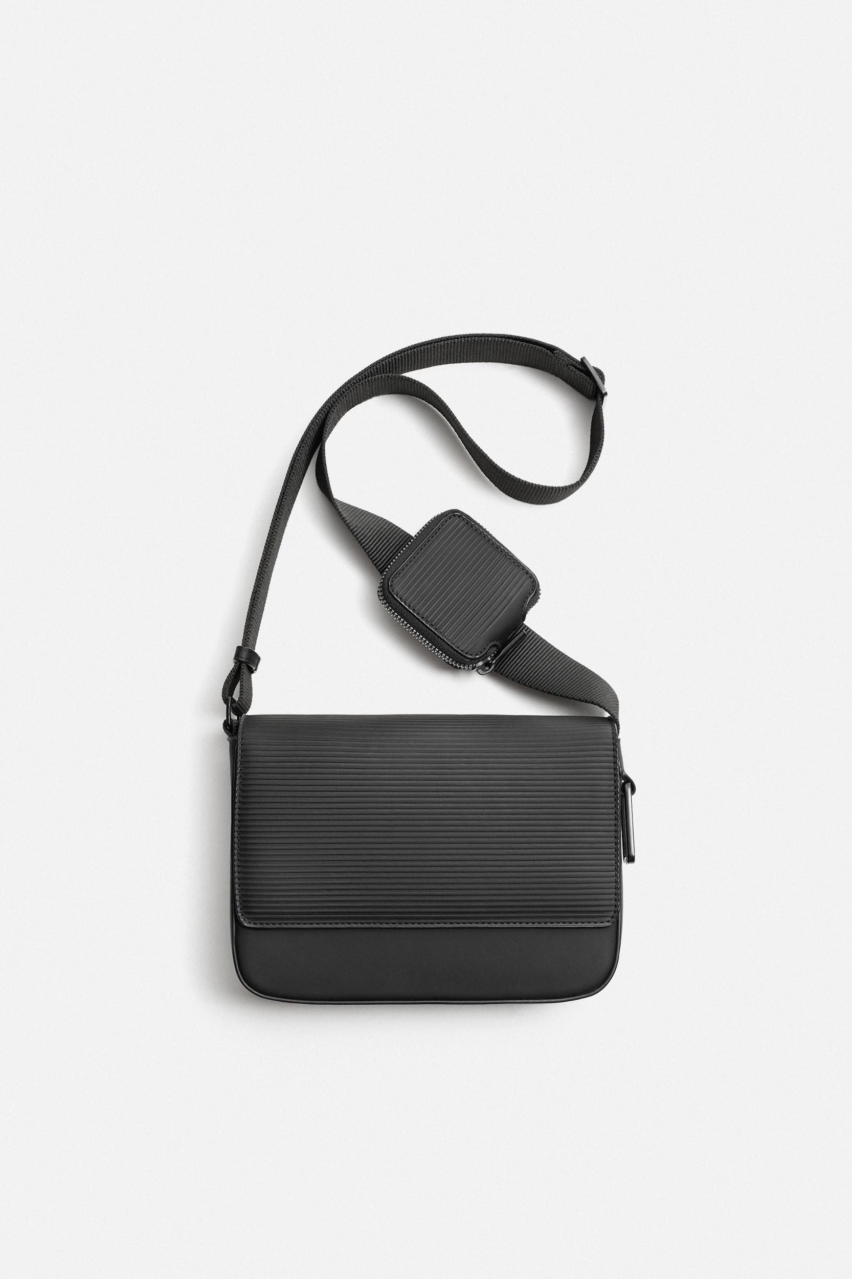 TEXTURED RUBBERIZED CROSSBODY BAG Product Image