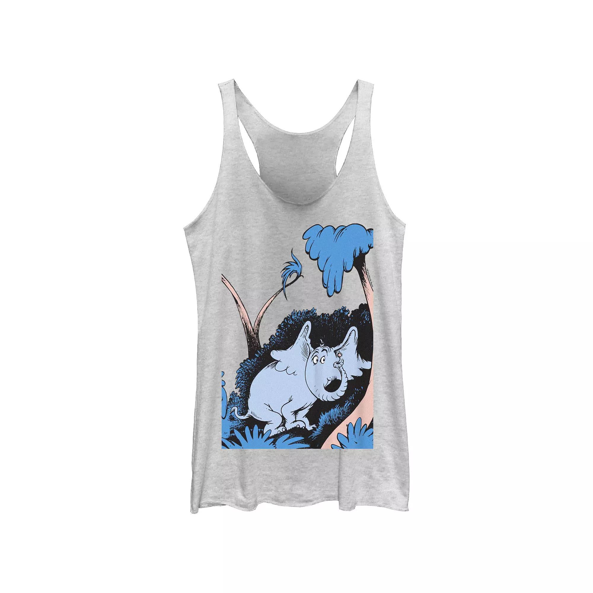 Juniors' Dr. Seuss Horton Hears A Who! Scene Racerback Tank Top, Girl's,  Product Image