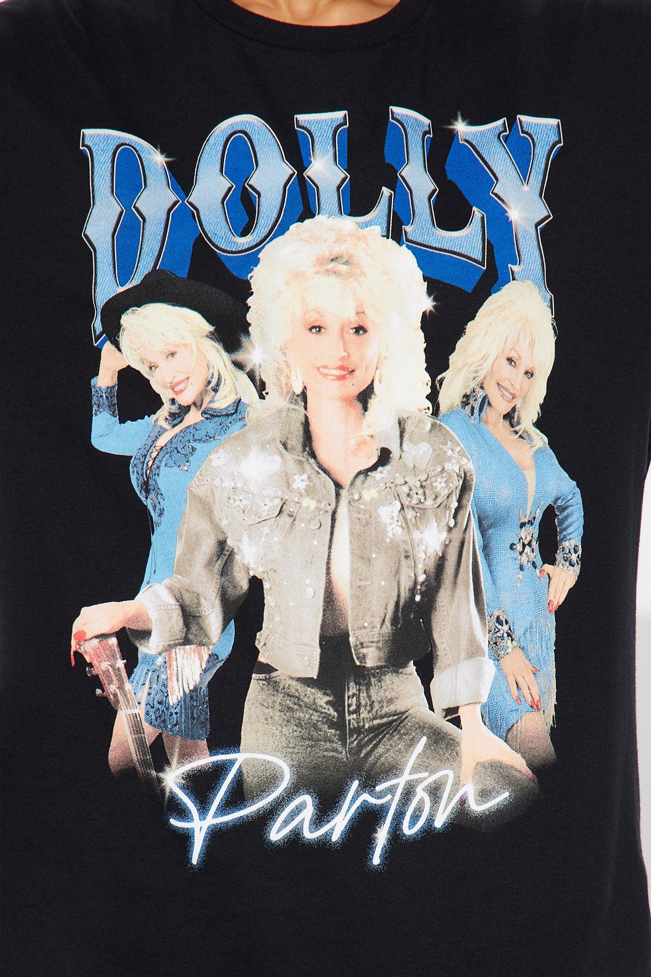 Dolly Retro Oversized Tee - Black Product Image