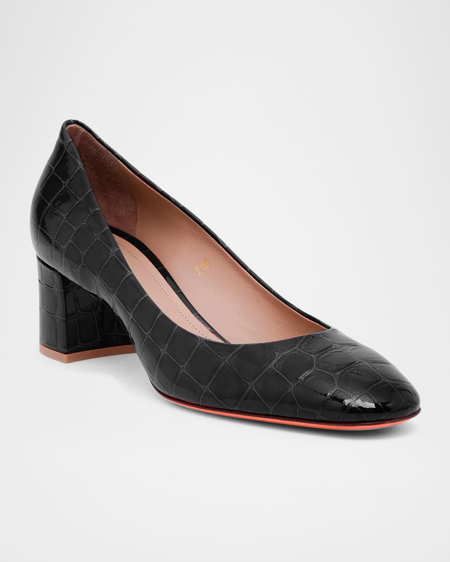 Fight Croc Leather Pumps Product Image