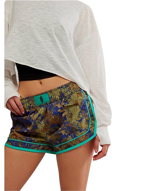 FP Movement Varsity Blues Floral Print Mid Rise Shorts Product Image