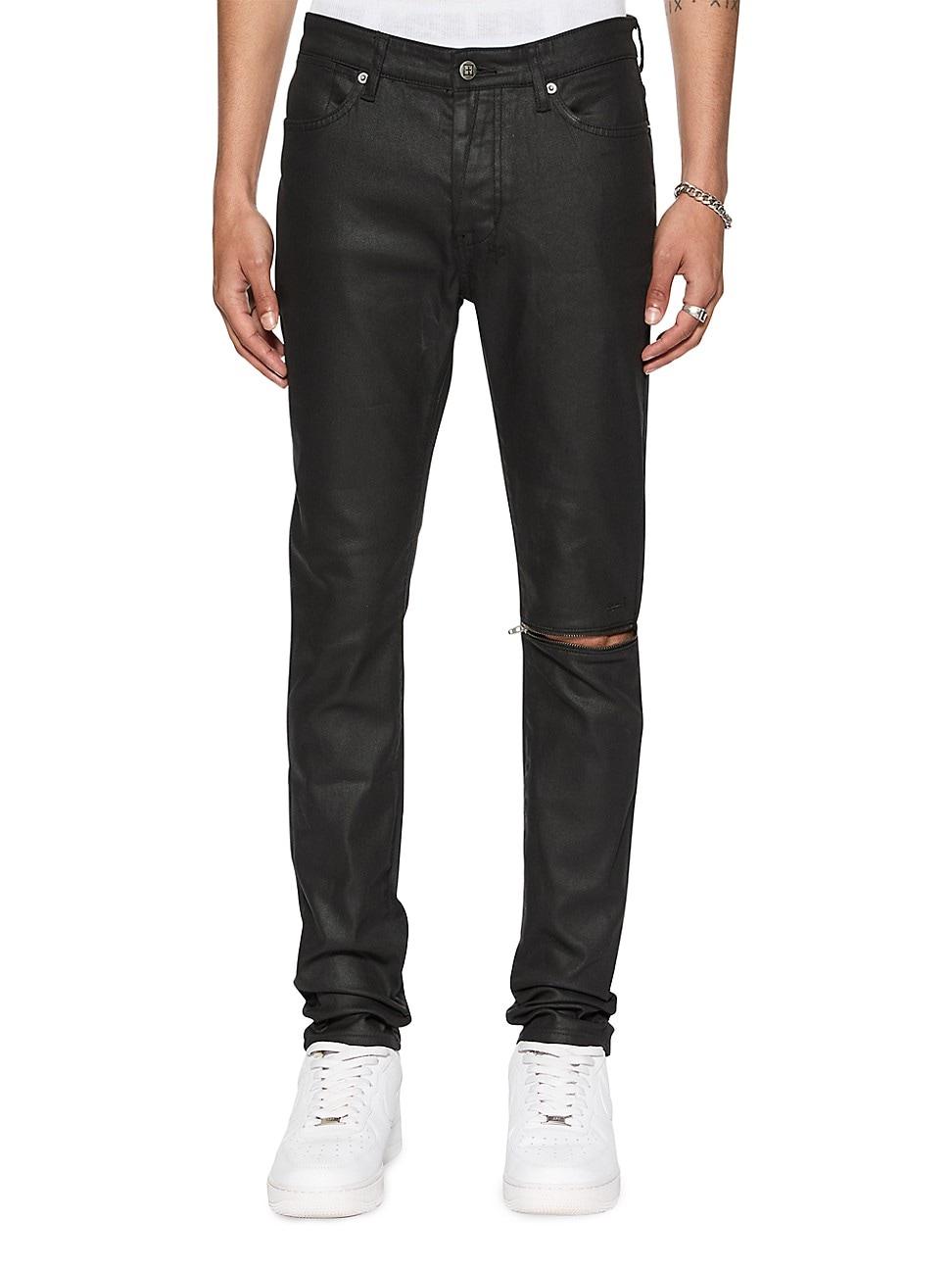 Mens Democrazy Van WInkle Waxed Caged Skinny Jeans Product Image