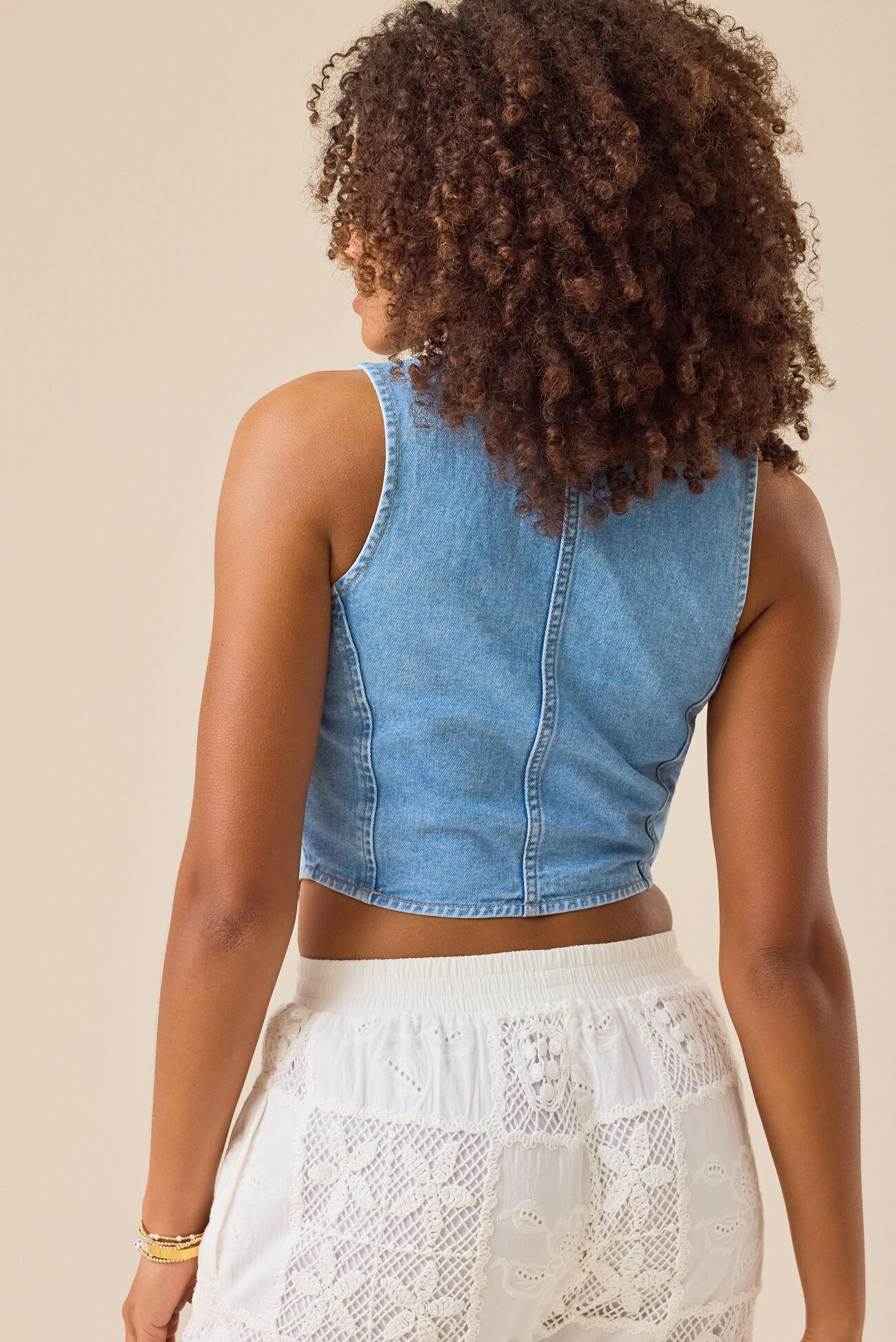 Harlee Denim Vest Product Image