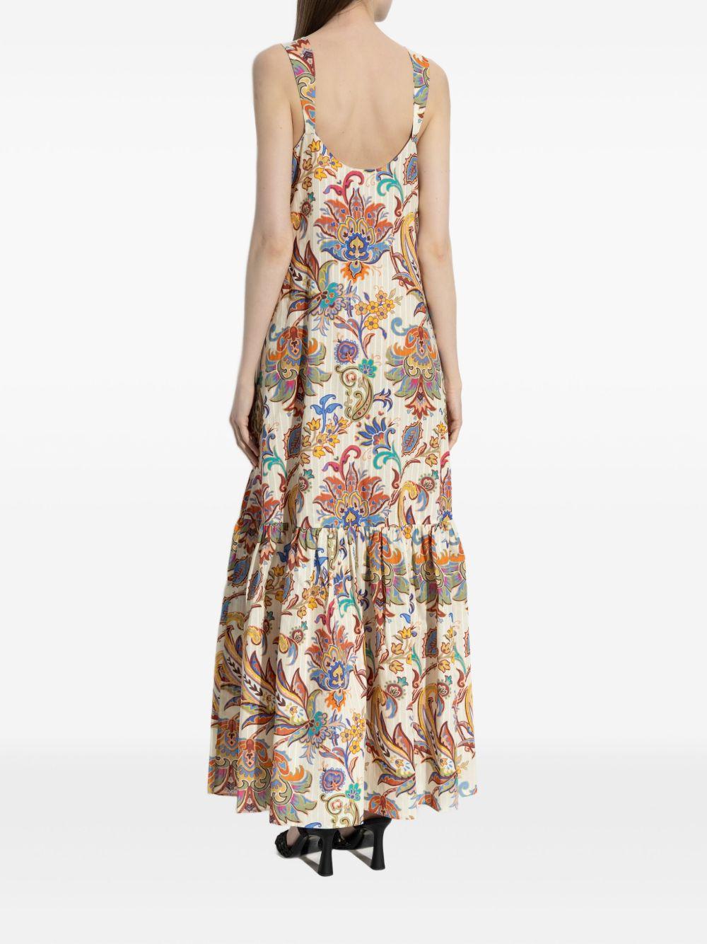 floral-print cotton maxi dress Product Image