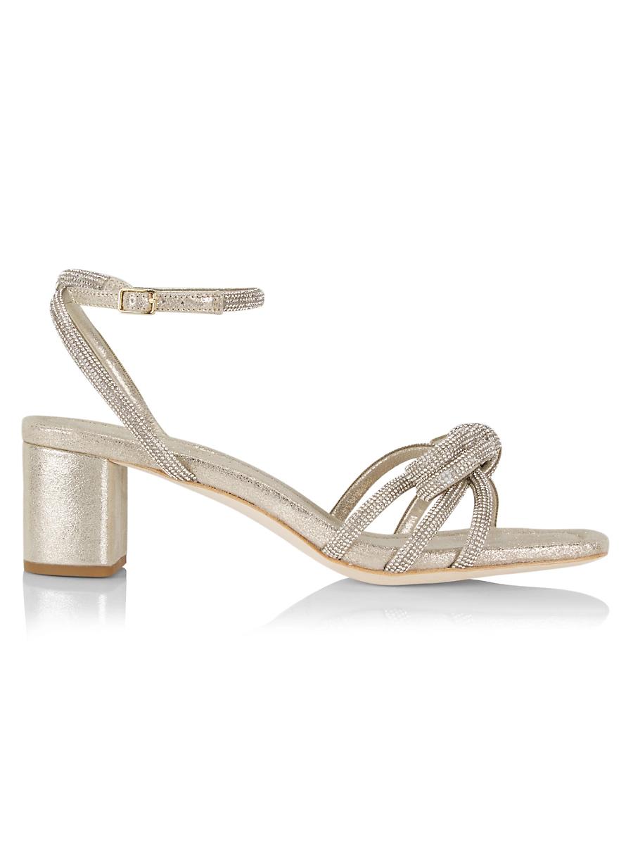 Womens Mikel Crystal-Embellished Suede Sandals Product Image