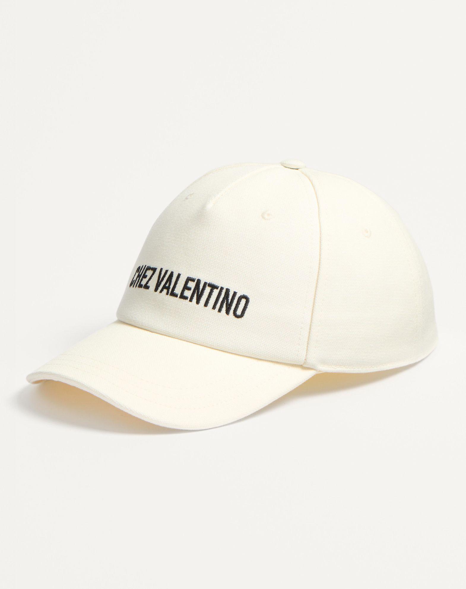 Chez Valentino Cotton Baseball Cap With Embroidery Product Image