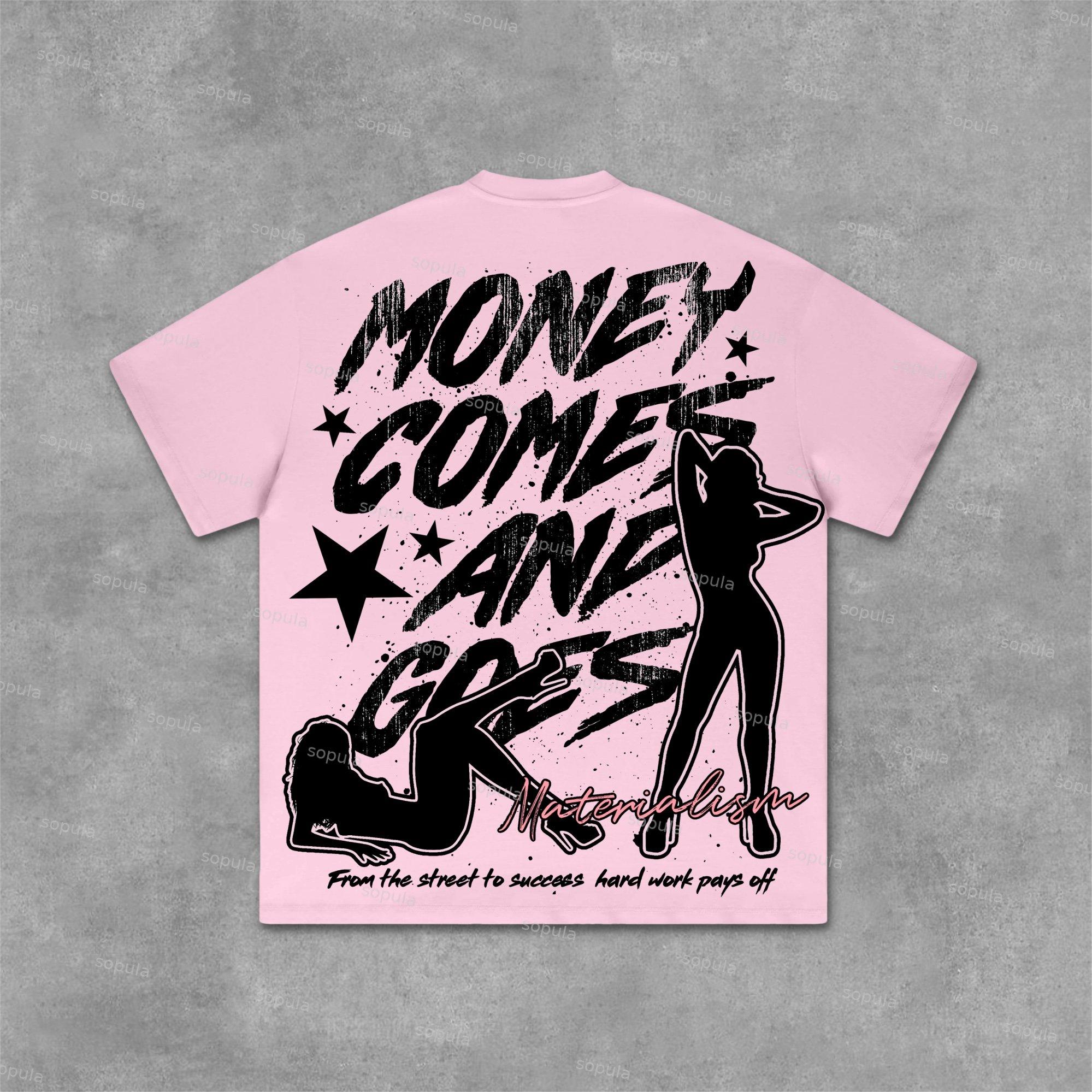 Sopula Money Street Vintage Graphic 100% Cotton T-Shirt Product Image