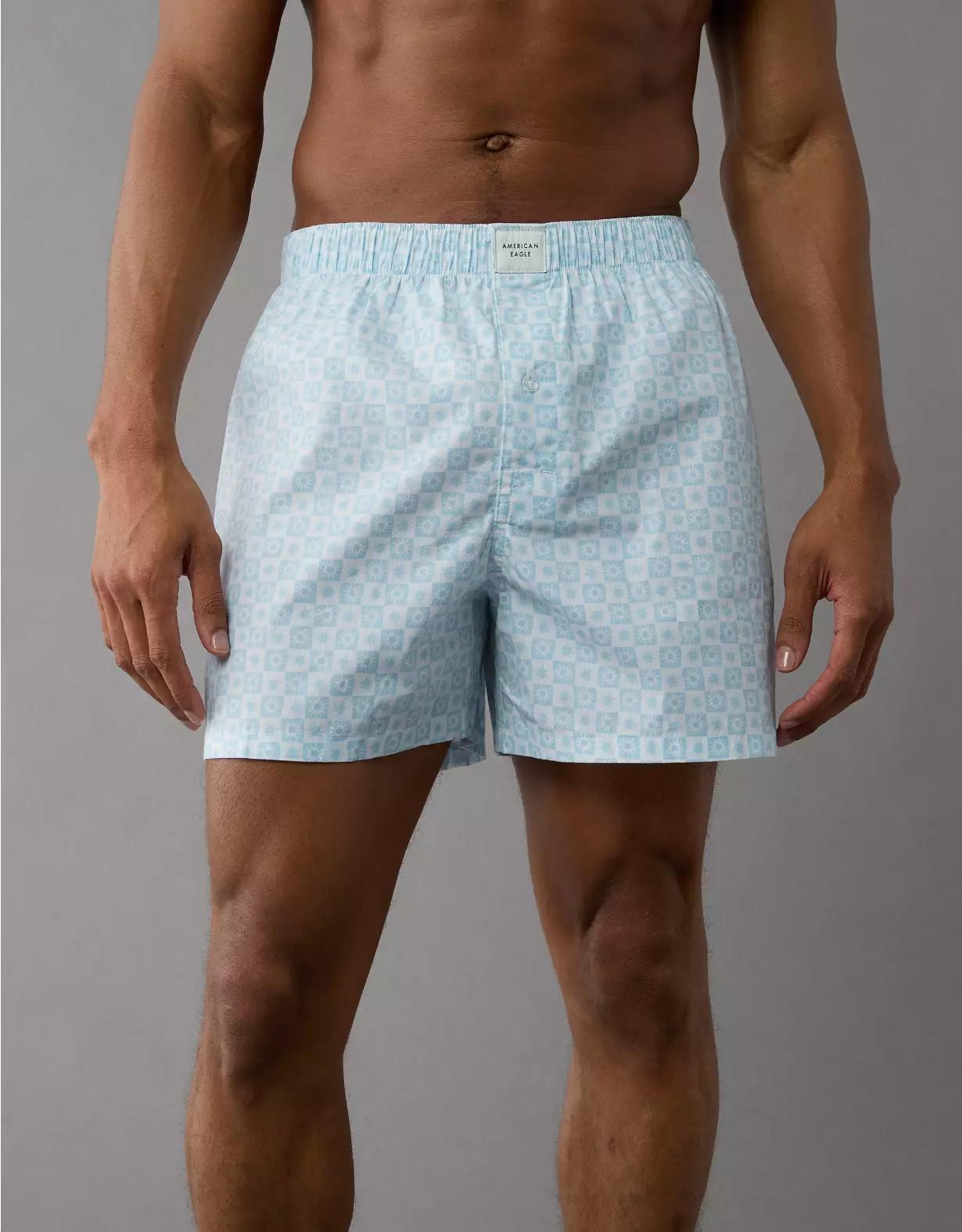 AEO Men's Checkerboard Suns Stretch Boxer Short Product Image