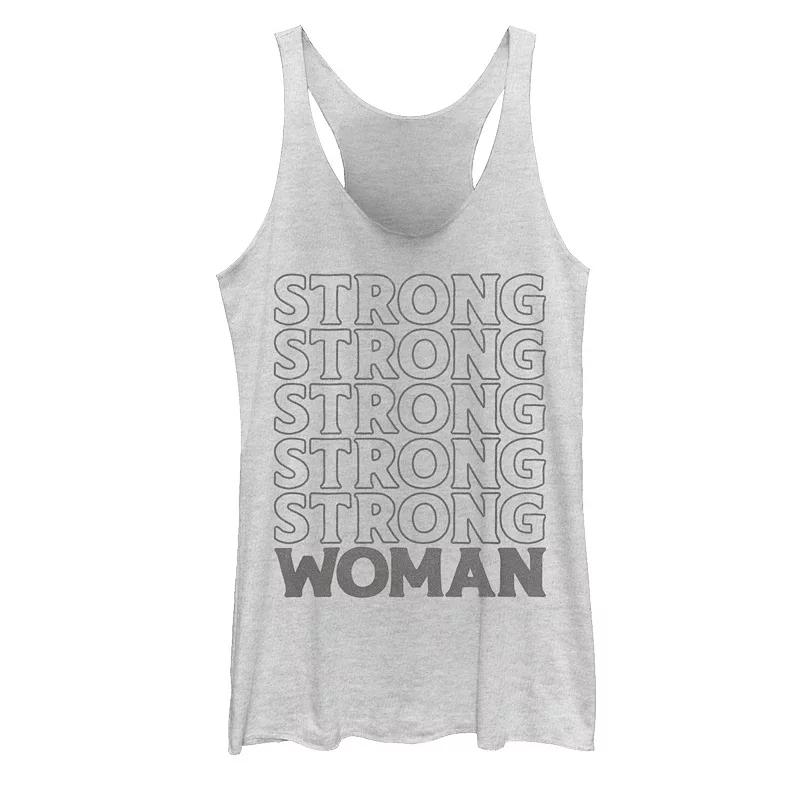 Juniors' "Strong Woman" Word Stack Tank Top, Girl's,  Product Image