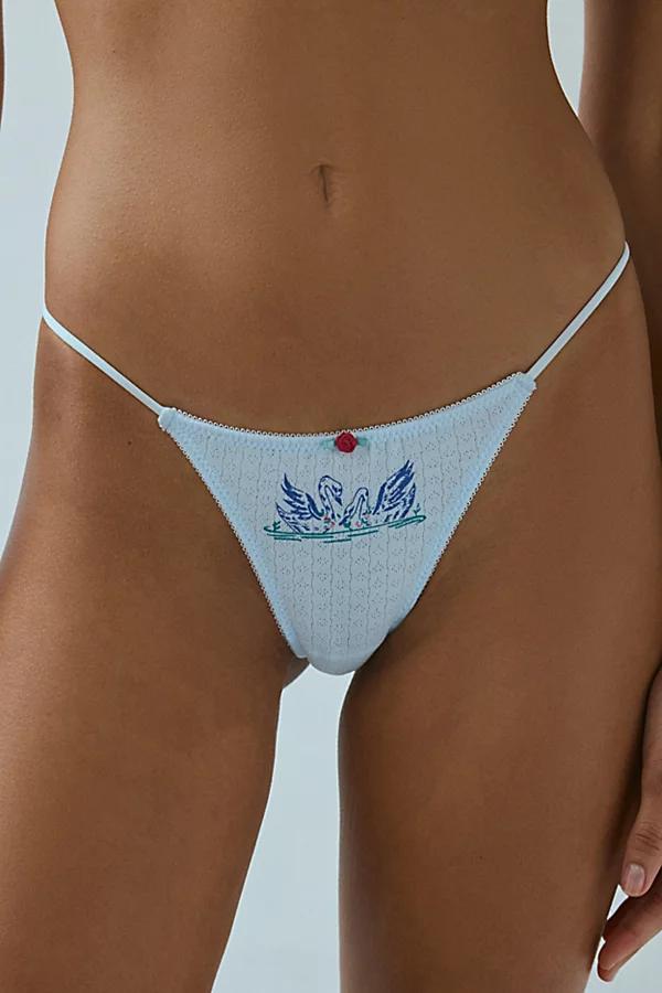 Out From Under Perfect Pointelle Thong Womens at Urban Outfitters Product Image