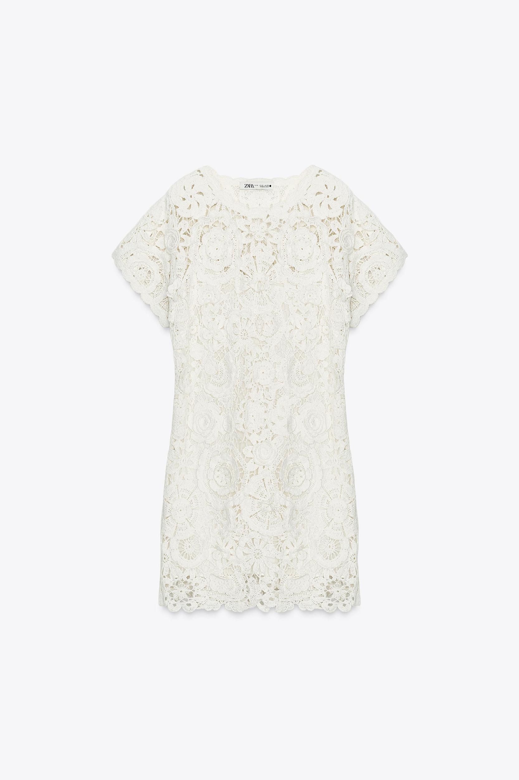 CROCHET MINI DRESS ZW COLLECTION Product Image