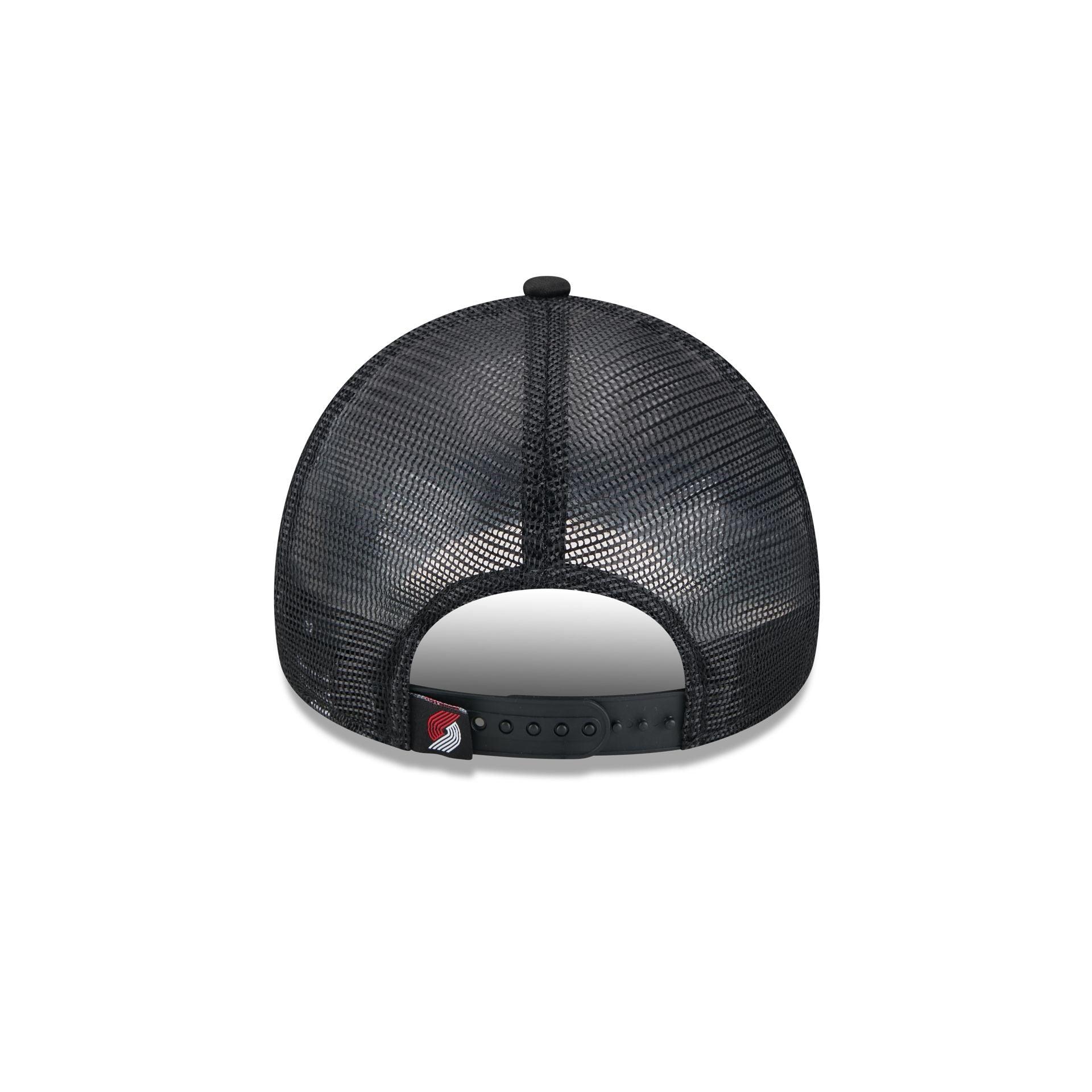 Portland Trail Blazers Distressed 9FORTY A-Frame Trucker Hat Male Product Image